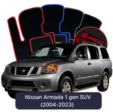 Velúrové autokoberce OMEVO pre Nissan Armada 1 gen SUV (2004-2023)