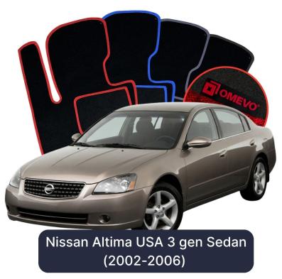 Velúrové autokoberce OMEVO pre Nissan Altima Americká verzia 3 gen Sedan (2002-2006)