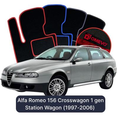 Velúrové autokoberce OMEVO pre Alfa Romeo 156 Crosswagon 1 gen Kombi (1997-2006)