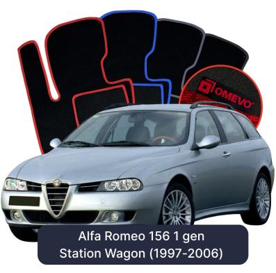 Velúrové autokoberce OMEVO pre Alfa Romeo 156 1 gen Kombi (1997-2006)