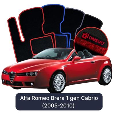 Velúrové autokoberce OMEVO pre Alfa Romeo Brera 1 gen Cabrio (2005-2010)