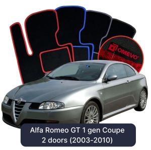 Velúrové autokoberce OMEVO pre Alfa Romeo GT 1 gen Kupé 2 dvere (2003-2010)