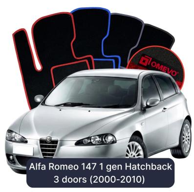 Velúrové autokoberce OMEVO pre Alfa Romeo 147 1 gen Hatchback 3 dvere (2000-2010)