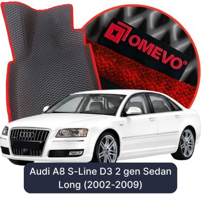 EVA autokoberce OMEVO pre Audi A8 S-Line D3 2 gen Sedan Long (2002-2009)