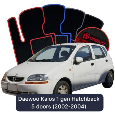 Velúrové autokoberce OMEVO pre Daewoo Kalos 1 gen Hatchback 5 dverí (2002-2004)