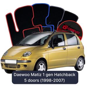Velúrové autokoberce OMEVO pre Daewoo Matiz 1 gen Hatchback 5 dverí (1998-2007)