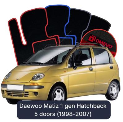 Velúrové autokoberce OMEVO pre Daewoo Matiz 1 gen Hatchback 5 dverí (1998-2007)