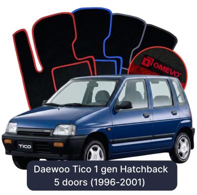 Velúrové autokoberce OMEVO pre Daewoo Tico 1 gen Hatchback 5 dverí (1996-2001)