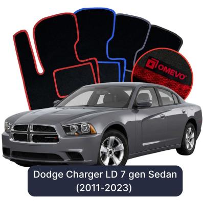 Velúrové autokoberce OMEVO pre Dodge Charger LD 7 gen Sedan (2011-2023)
