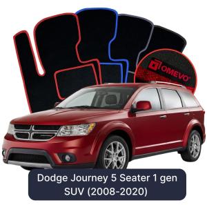 Velúrové autokoberce OMEVO pre Dodge Journey 5 mest 1 gen SUV (2008-2020)