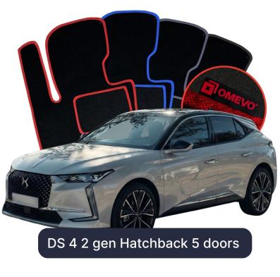 Velúrové autokoberce OMEVO pre DS 4 2 gen Hatchback 5 dveri (2021-2025)
