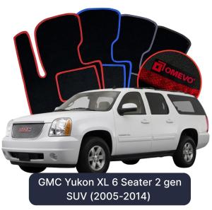 Velúrové autokoberce OMEVO pre GMC Yukon XL 6-miestny 2 gen SUV (2005–2014)