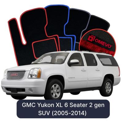 Velúrové autokoberce OMEVO pre GMC Yukon XL 6-miestny 2 gen SUV (2005–2014)