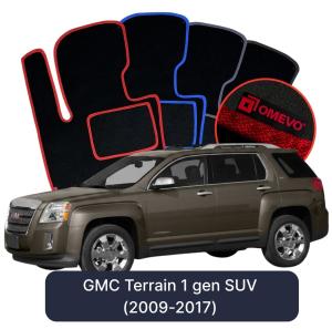 Velúrové autokoberce OMEVO pre GMC Terrain 1 gen SUV (2009-2017)