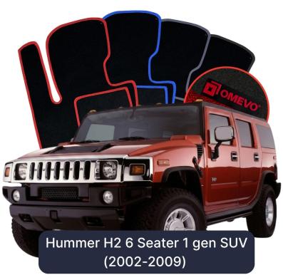 Velúrové autokoberce OMEVO pre Hummer H2 6-miestny 1 gen SUV (2002-2009)
