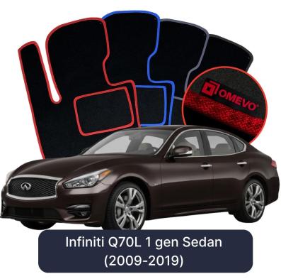 Velúrové autokoberce OMEVO pre Infiniti Q70L 1 gen Sedan (2009-2019)