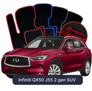 Velúrové autokoberce OMEVO pre Infiniti QX50 J55 2 gen SUV (2019-2025)