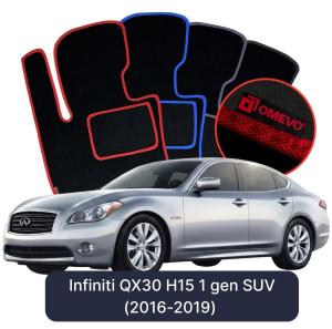 Velúrové autokoberce OMEVO pre Infiniti M 35h 4 gen Sedan (2010-2013)
