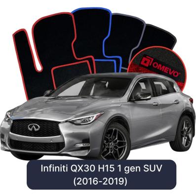 Velúrové autokoberce OMEVO pre Infiniti QX30 H15 1 gen SUV (2016-2019)