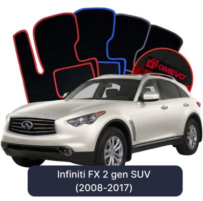 Velúrové autokoberce OMEVO pre Infiniti FX 2 gen SUV (2008-2017)