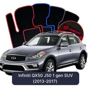 Velúrové autokoberce OMEVO pre Infiniti QX50 J50 1 gen SUV (2013-2017)
