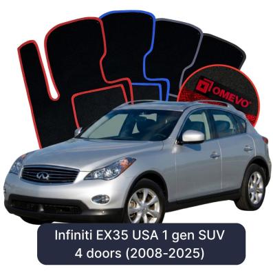 Velúrové autokoberce OMEVO pre Infiniti EX35 USA 1 gen SUV 4 drzwi (2008-2025)