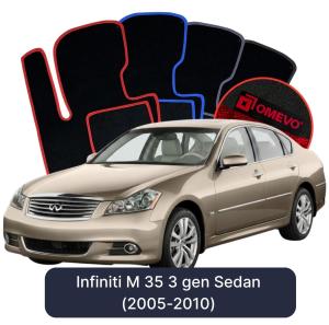Velúrové autokoberce OMEVO pre Infiniti M 35 3 gen Sedan (2005-2010)