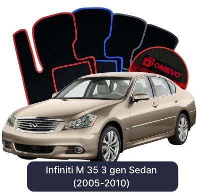 Velúrové autokoberce OMEVO pre Infiniti M 35 3 gen Sedan (2005-2010)