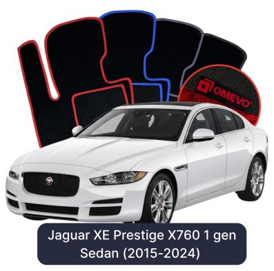 Velúrové autokoberce OMEVO pre Jaguar XE Prestige X760 1 gen Sedan (2015-2024)