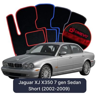Velúrové autokoberce OMEVO pre Jaguar XJ X350 7 gen Sedan Krátke (2002-2009)