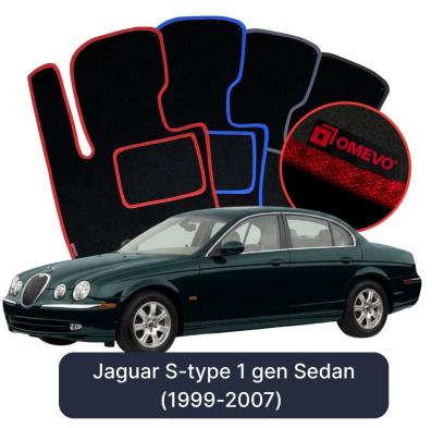 Velúrové autokoberce OMEVO pre Jaguar S-type 1 gen Sedan (1999-2007)