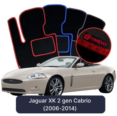 Velúrové autokoberce OMEVO pre Jaguar XK 2 gen Cabrio (2006-2014)