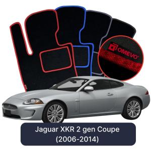 Velúrové autokoberce OMEVO pre Jaguar XKR 2 gen Kupé (2006–2014)