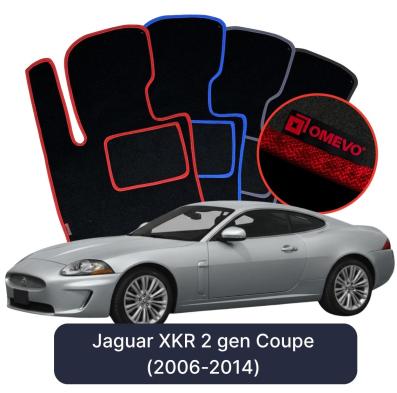 Velúrové autokoberce OMEVO pre Jaguar XKR 2 gen Kupé (2006–2014)
