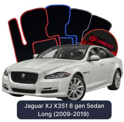Velúrové autokoberce OMEVO pre Jaguar XJ X351 8 gen Sedan Dlhé (2009-2019)