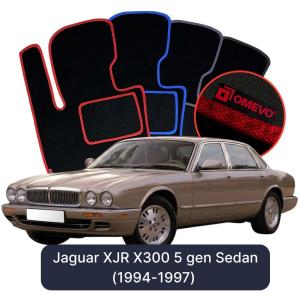 Velúrové autokoberce OMEVO pre Jaguar XJR X300 5 gen Sedan (1994-1997)