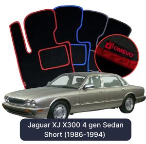Velúrové autokoberce OMEVO pre Jaguar XJ X300 4 gen Sedan Krátke (1986-1994)