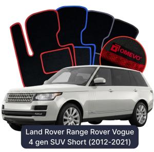 Velúrové autokoberce OMEVO pre Land Rover Range Rover Vogue 4 gen SUV Krátke (2012-2021)
