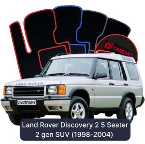 Velúrové autokoberce OMEVO pre Land Rover Discovery 2 5-miestny 2 gen SUV (1998-2004)