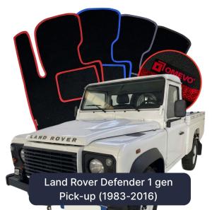 Velúrové autokoberce OMEVO pre Land Rover Defender 1 gen Pick-up (1983-2016)