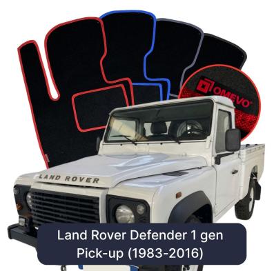 Velúrové autokoberce OMEVO pre Land Rover Defender 1 gen Pick-up (1983-2016)