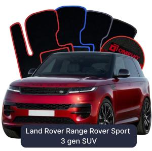 Velúrové autokoberce OMEVO pre Land Rover Range Rover Sport 3 gen SUV (2022-2025)