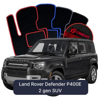 Velúrové autokoberce OMEVO pre Land Rover Defender P400E 2 generácie SUV (2020-2025)