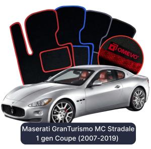 Velúrové autokoberce OMEVO pre Maserati GranTurismo MC Stradale 1 gen Kupe (2007-2019)