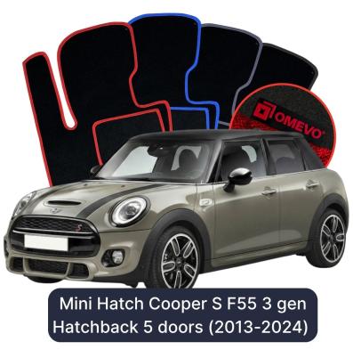 Velúrové autokoberce OMEVO pre Mini Hatch Cooper S F55 3 gen Hatchback 5 dverí (2013-2024)