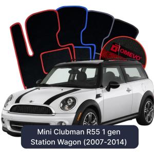 Velúrové autokoberce OMEVO pre Mini Clubman R55 1 gen Kombi (2007-2014)