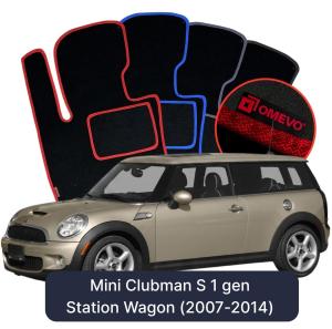 Velúrové autokoberce OMEVO pre Mini Clubman S 1 gen Kombi (2007-2014)