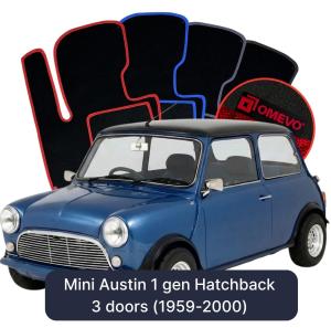 Velúrové autokoberce OMEVO pre Mini Austin 1 gen Hatchback 3 dvere (1959-2000)