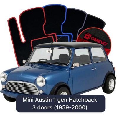 Velúrové autokoberce OMEVO pre Mini Austin 1 gen Hatchback 3 dvere (1959-2000)
