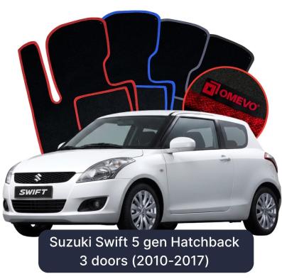Velúrové autokoberce OMEVO pre Suzuki Swift 5 gen Hatchback 3 dvere (2010-2017)